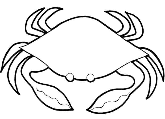 Crab Coloring Pages Free