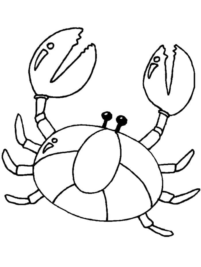 Crab Coloring Pages Pdf