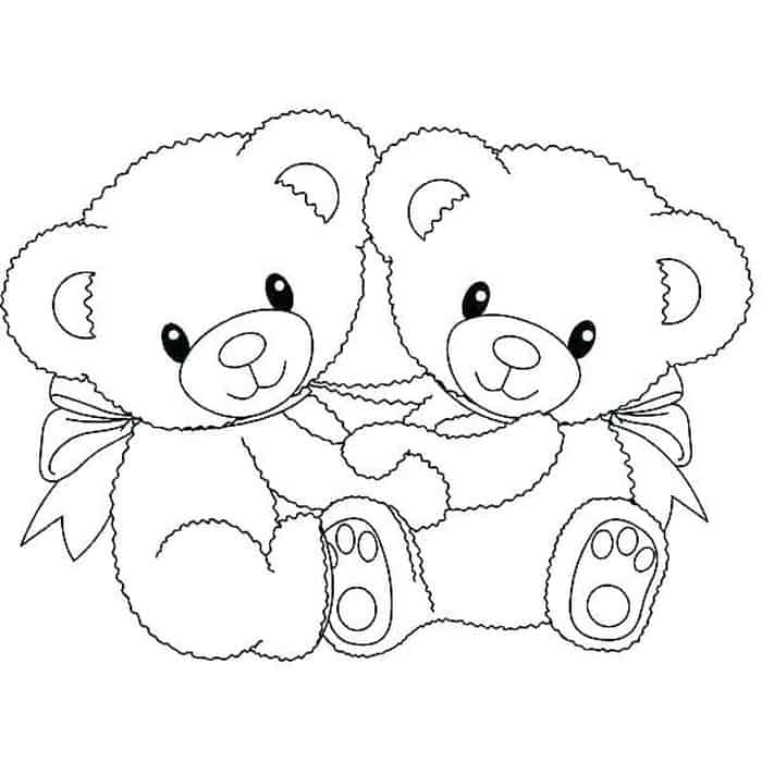 Cute Bear Coloring Pages