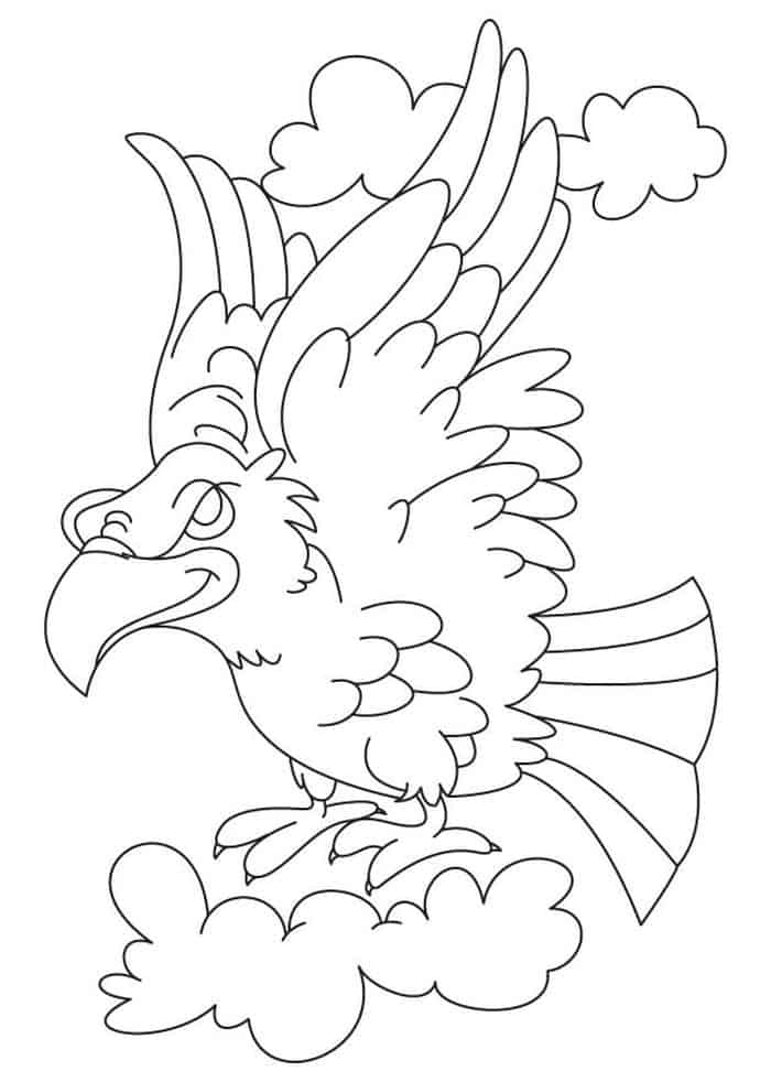 Cute Eagle Coloring Pages