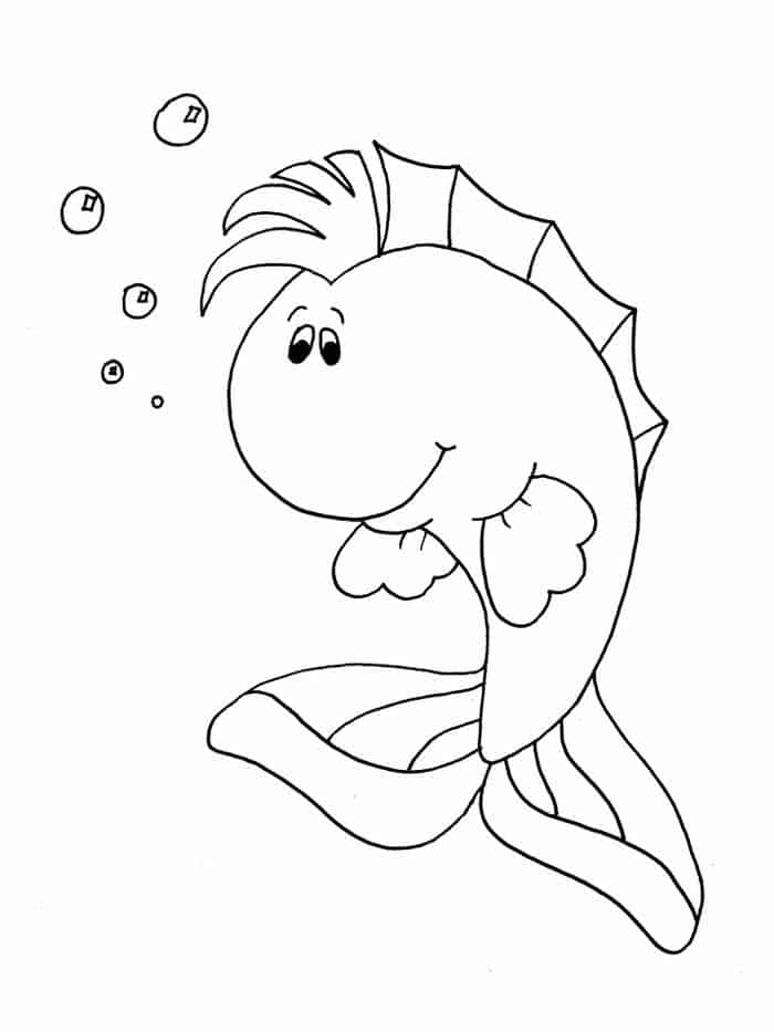 Cute Fish Coloring Pages