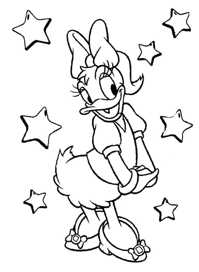Daisy Duck Coloring Pages