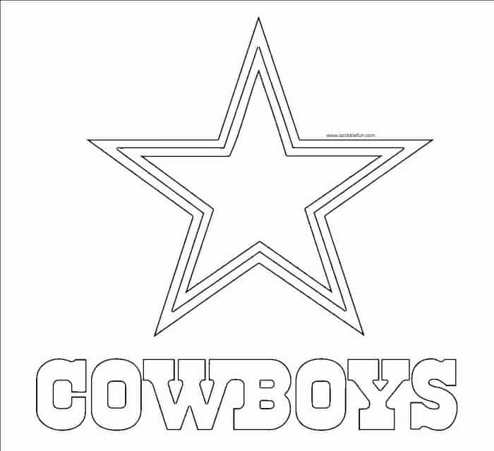 Dallas Cowboy Adult Coloring Pages