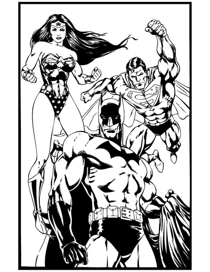 Dc Comic Bombshells Wonder Woman Coloring Pages