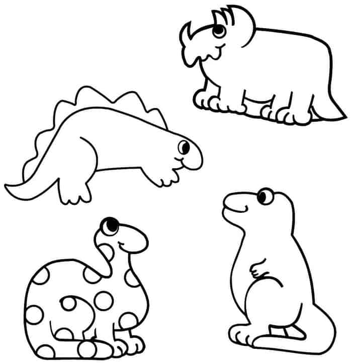 Dinosaurs For Kids Coloring Pages