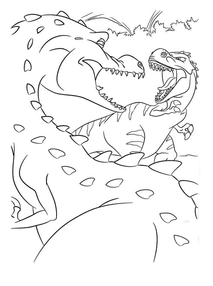 Dinosaurs King Coloring Pages