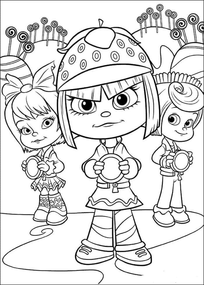Disney Princesses Coloring Pages Wreck It Ralph