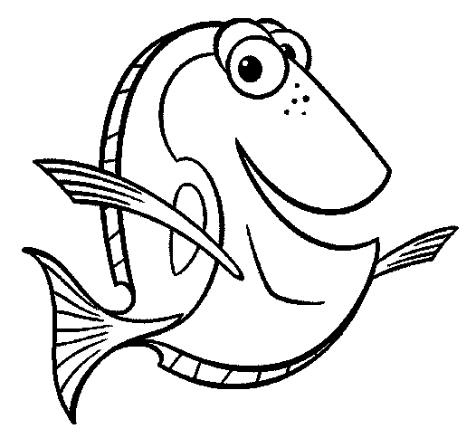 Dory Finding Nemo Coloring Pages