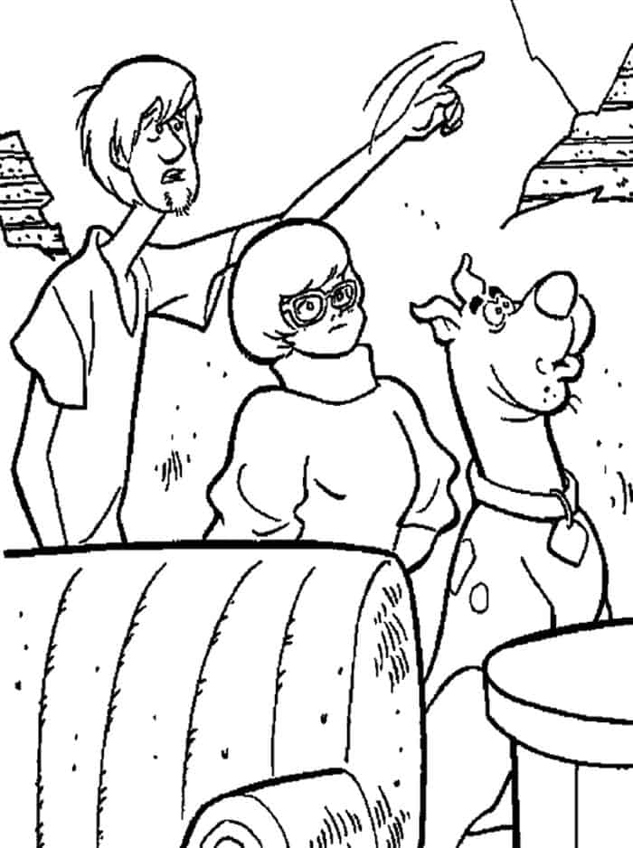 Drawing Of Scooby Doo Gang In Coloring Pages