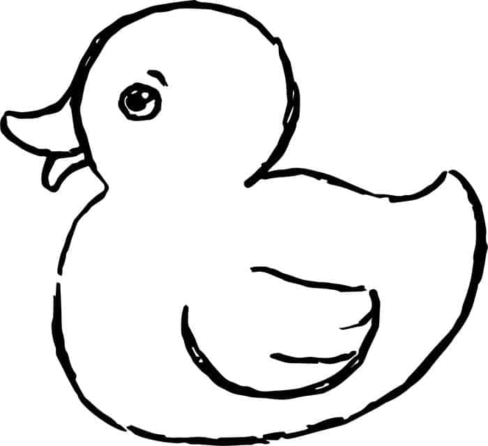 Duck Coloring Pages For Preschoolers