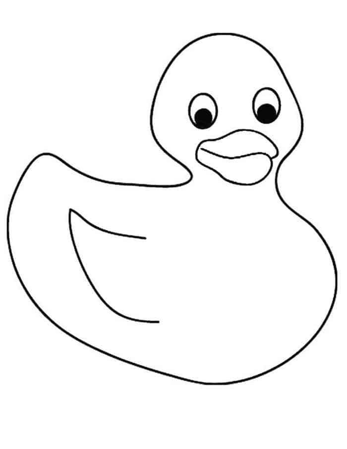 Duck Coloring Pages For Toddlers