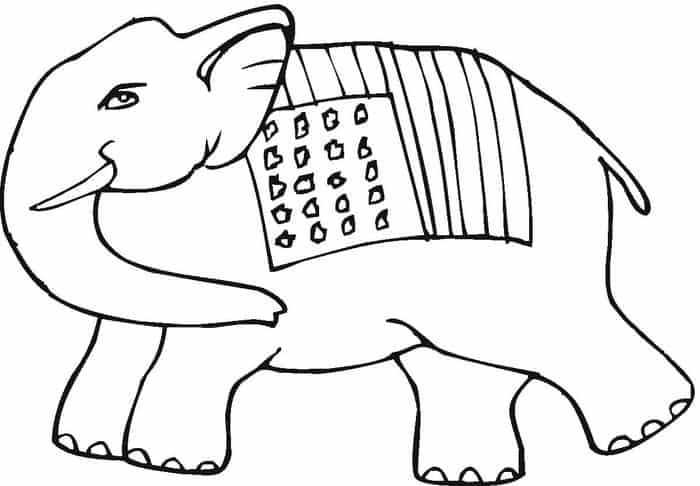 Elephant Adult Coloring Pages