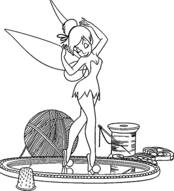 Fairy Tinkerbell Coloring Pages
