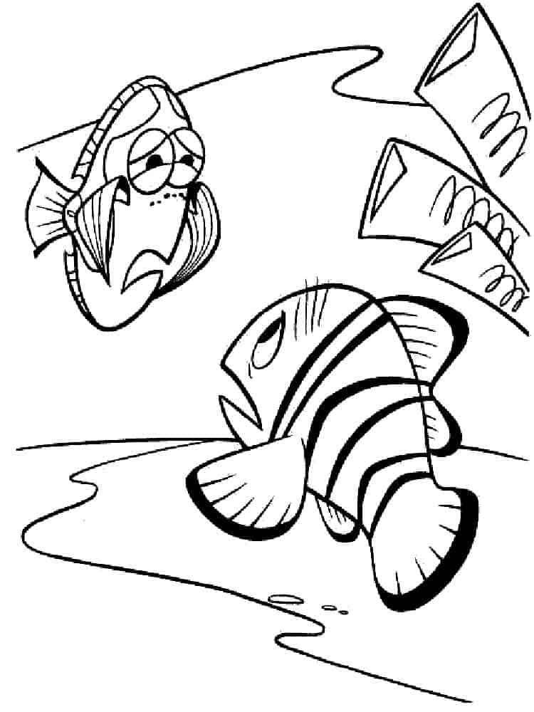 Finding Dory And Nemo Coloring Pages