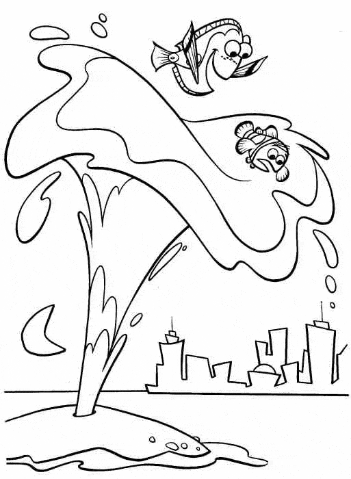 Finding Nemo And Dory Coloring Pages
