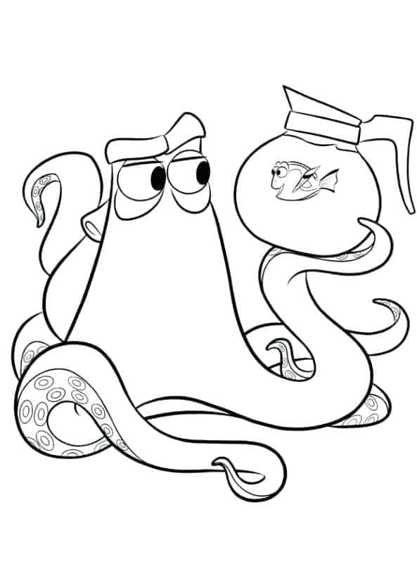 Finding Nemo Characters Coloring Pages