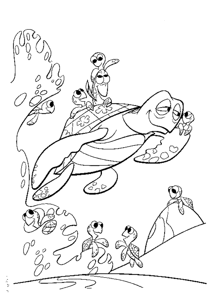 Finding Nemo Coloring Pages Free