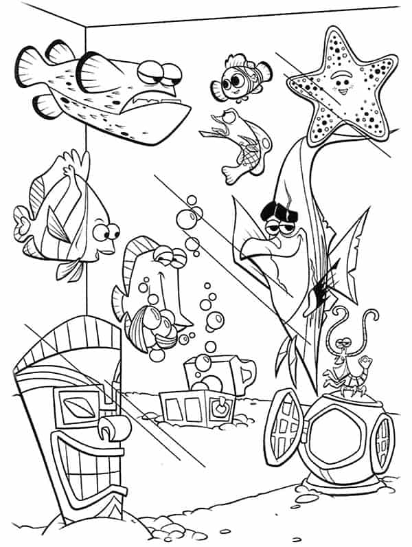 Finding Nemo Coloring Pages Printable