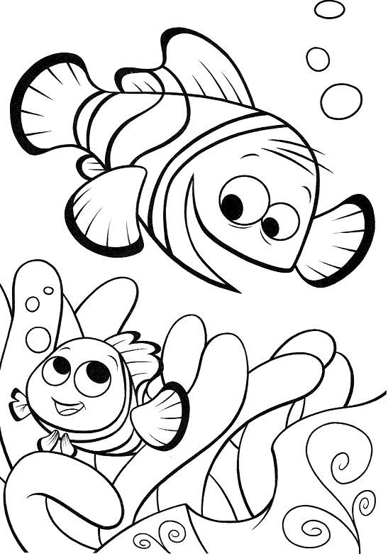 Finding Nemo Coloring Pages School