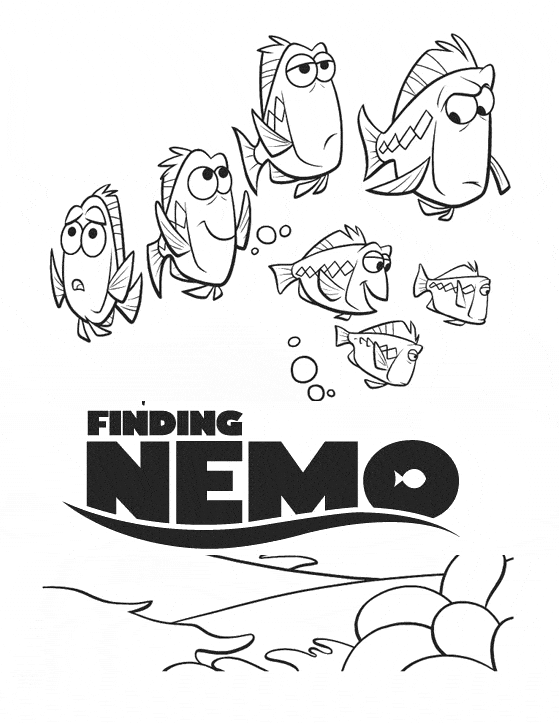 Finding Nemo Coloring Pages