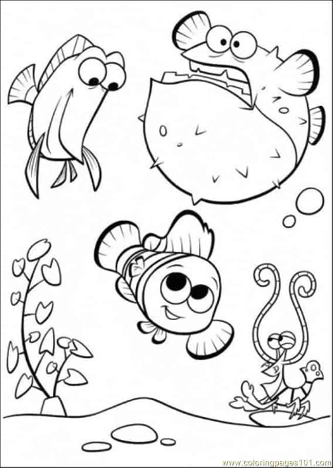 Finding Nemo Printable Coloring Pages
