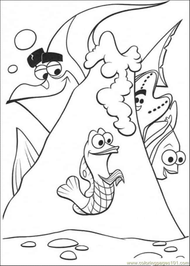 Finding Nemo Sea Horse Coloring Pages
