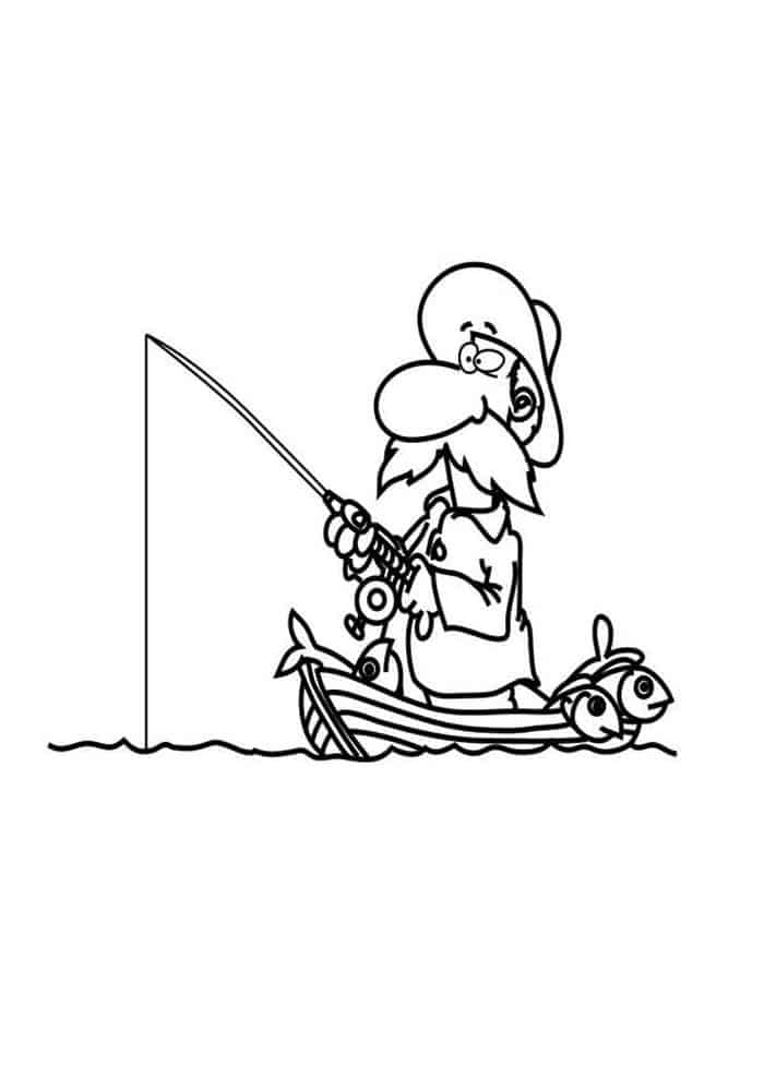 Fishing Boat Coloring Pages