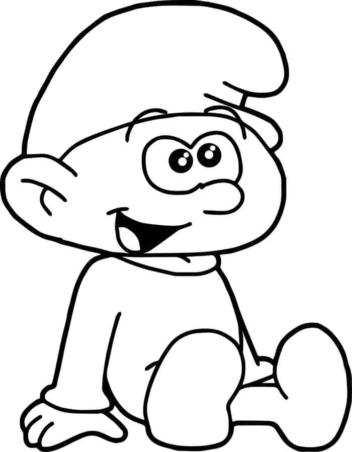 Free Coloring Pages Of Boy Smurfs