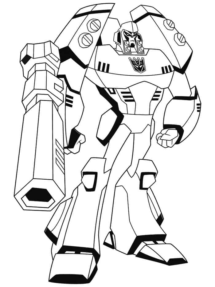 Free Coloring Pages Transformers Animated