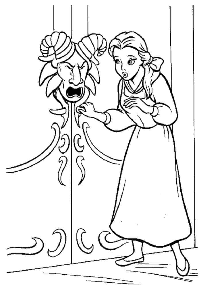 Free Printable Beauty And The Beast Coloring Pages