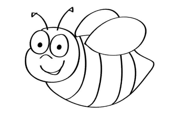 Free Printable Bee Coloring Pages