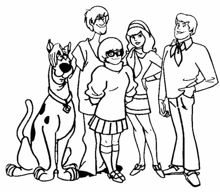 Free Printable Scooby Doo Coloring Pages