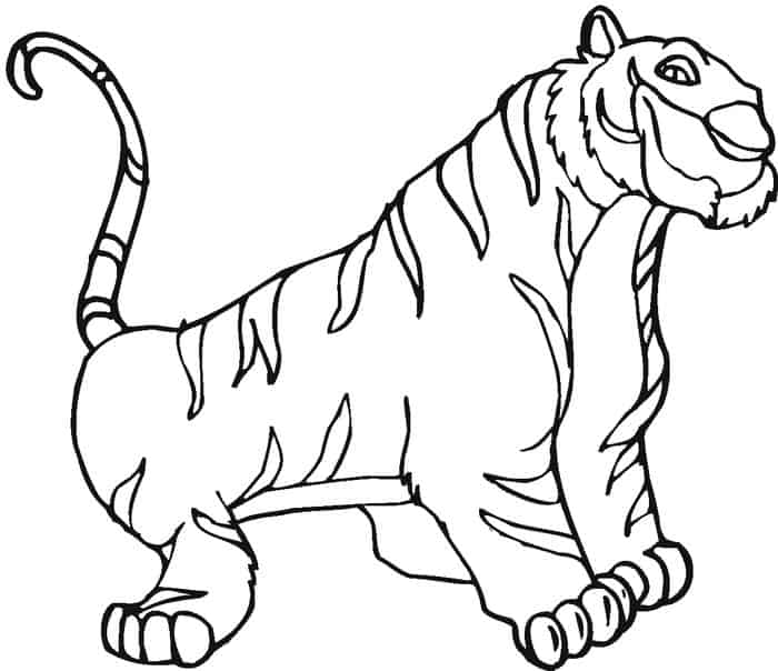 Free Printable Tiger Coloring Pages