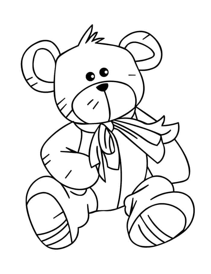 Free Teddy Bear Coloring Pages