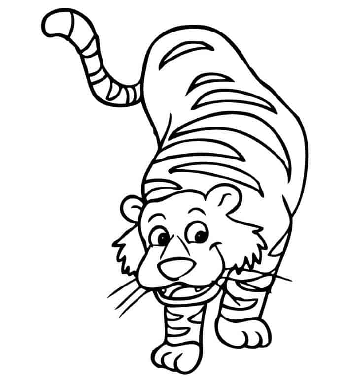 Free Tiger Coloring Pages