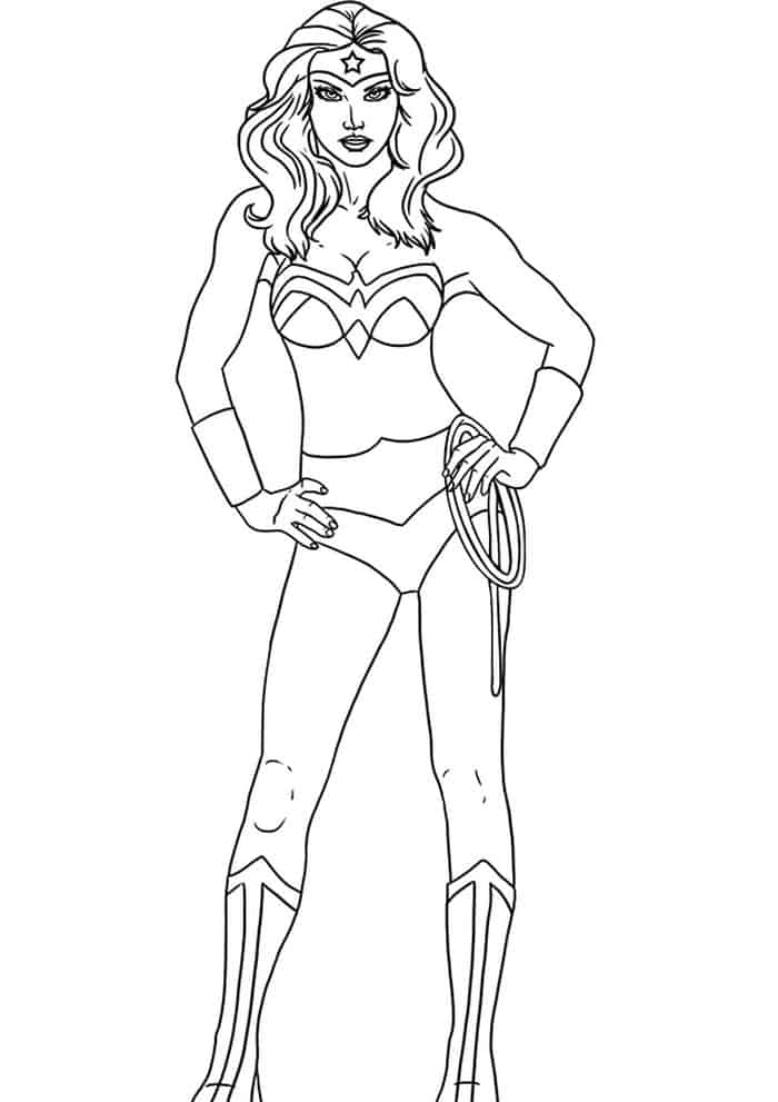 Free Wonder Woman Coloring Pages