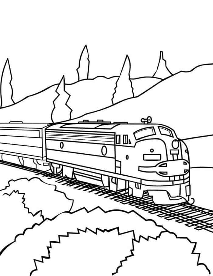 Freight Train Coloring Pages