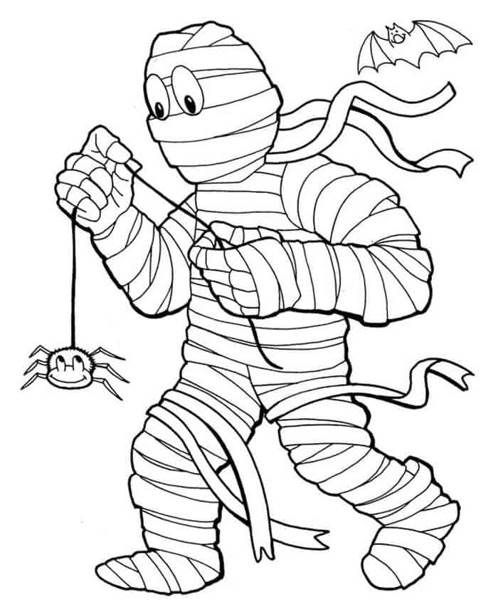 Halloween Spider Coloring Pages
