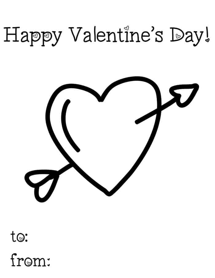 Happy Valentines Day Coloring Pages