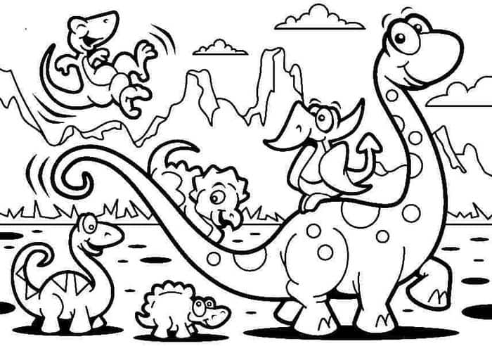 Harry And His Bucketful Of Dinosaurs Coloring Pages