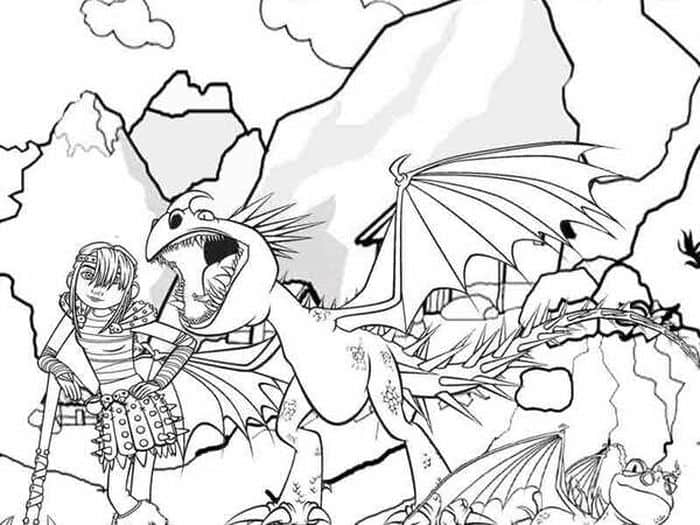 How To Train Your Dragon Coloring Pages