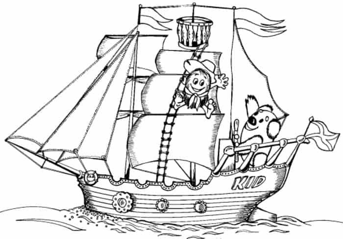 Jonah Thrown Off The Boat Coloring Pages