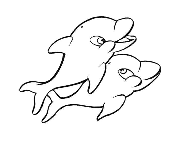 Kids Coloring Pages Dolphin