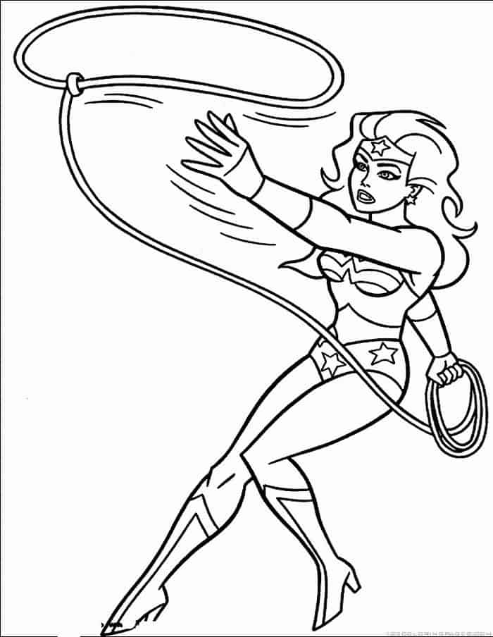 Kids Coloring Pages Wonder Woman