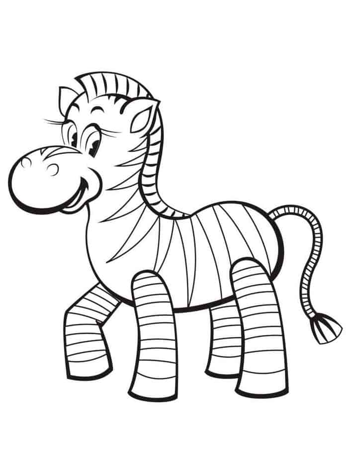Kumbu The Zebra Coloring Pages