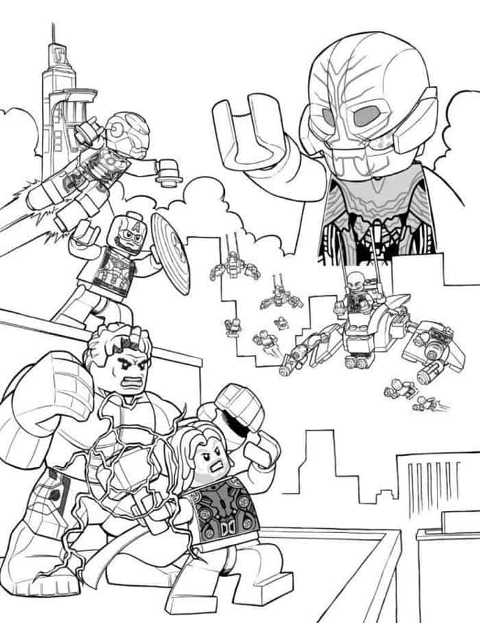 Lego Avengers Endgame Coloring Pages