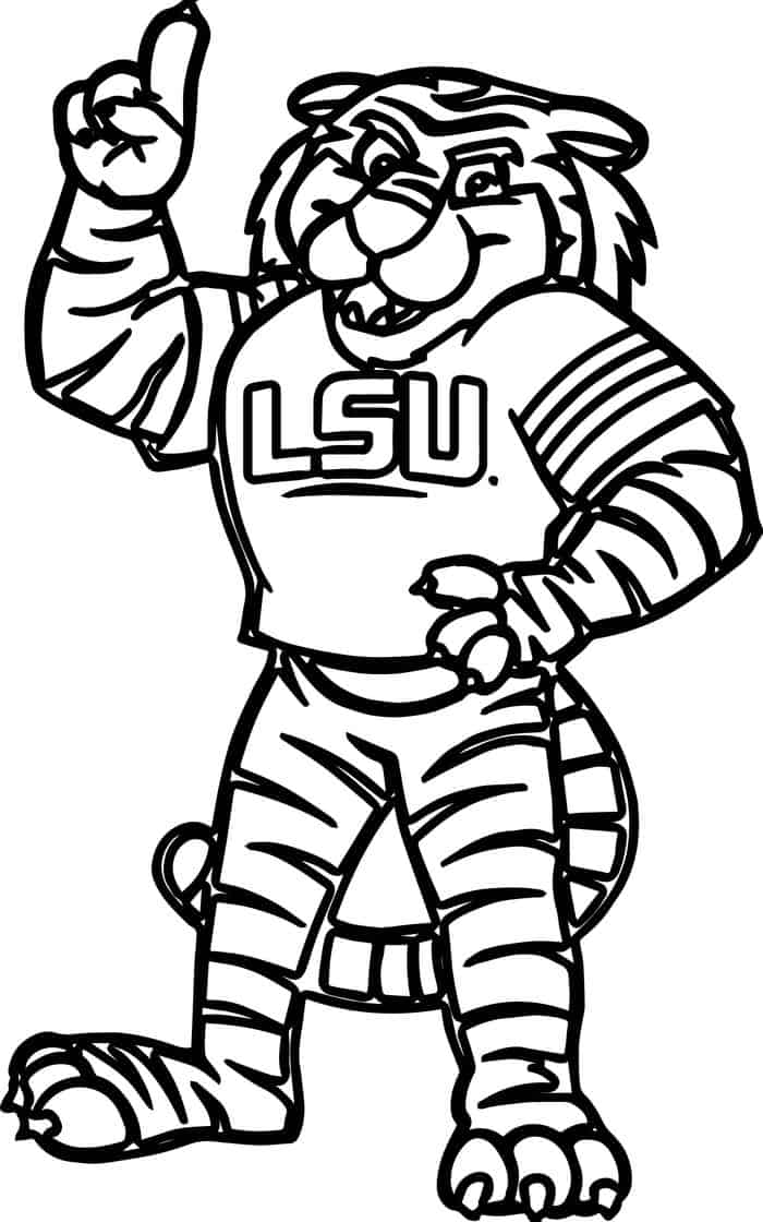 Lsu Tiger Coloring Pages