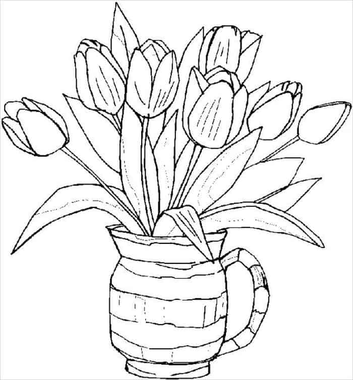 May Flowers Coloring Pages