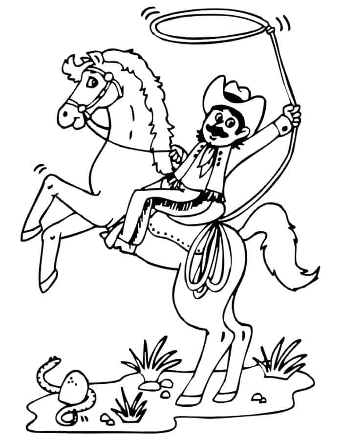 Precious Moments Cowboy Coloring Pages