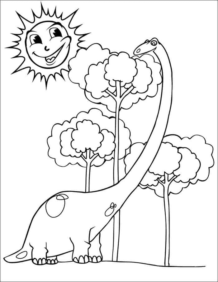Printable Coloring Pages Of Dinosaurs